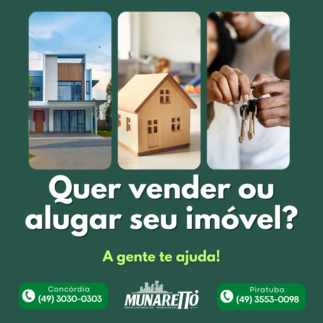 BENEFÍCIOS DE DEIXAR SEU IMÓVEL NA IMOBILIÁRIA MUNARETTO